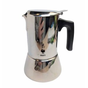 Bialetti stainless steel Moka stovetop 3 cup espresso coffee pot made in Italy